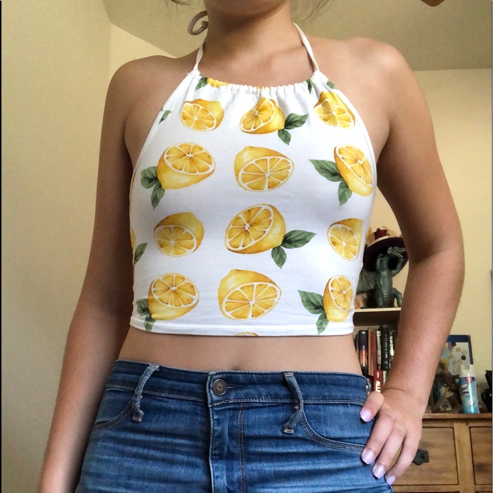 Lemon crop top